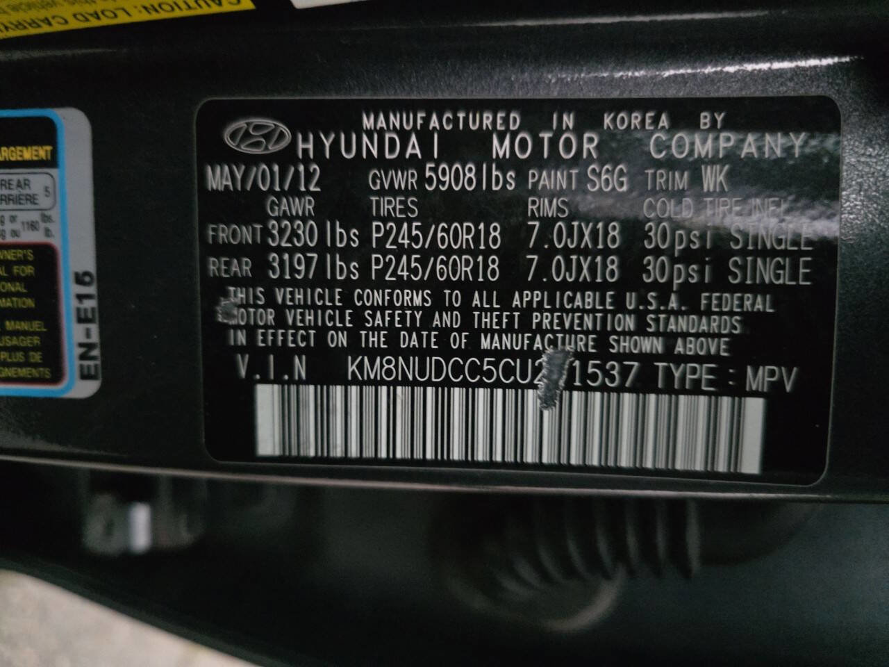 Used 2012 Hyundai Veracruz Limited image 38
