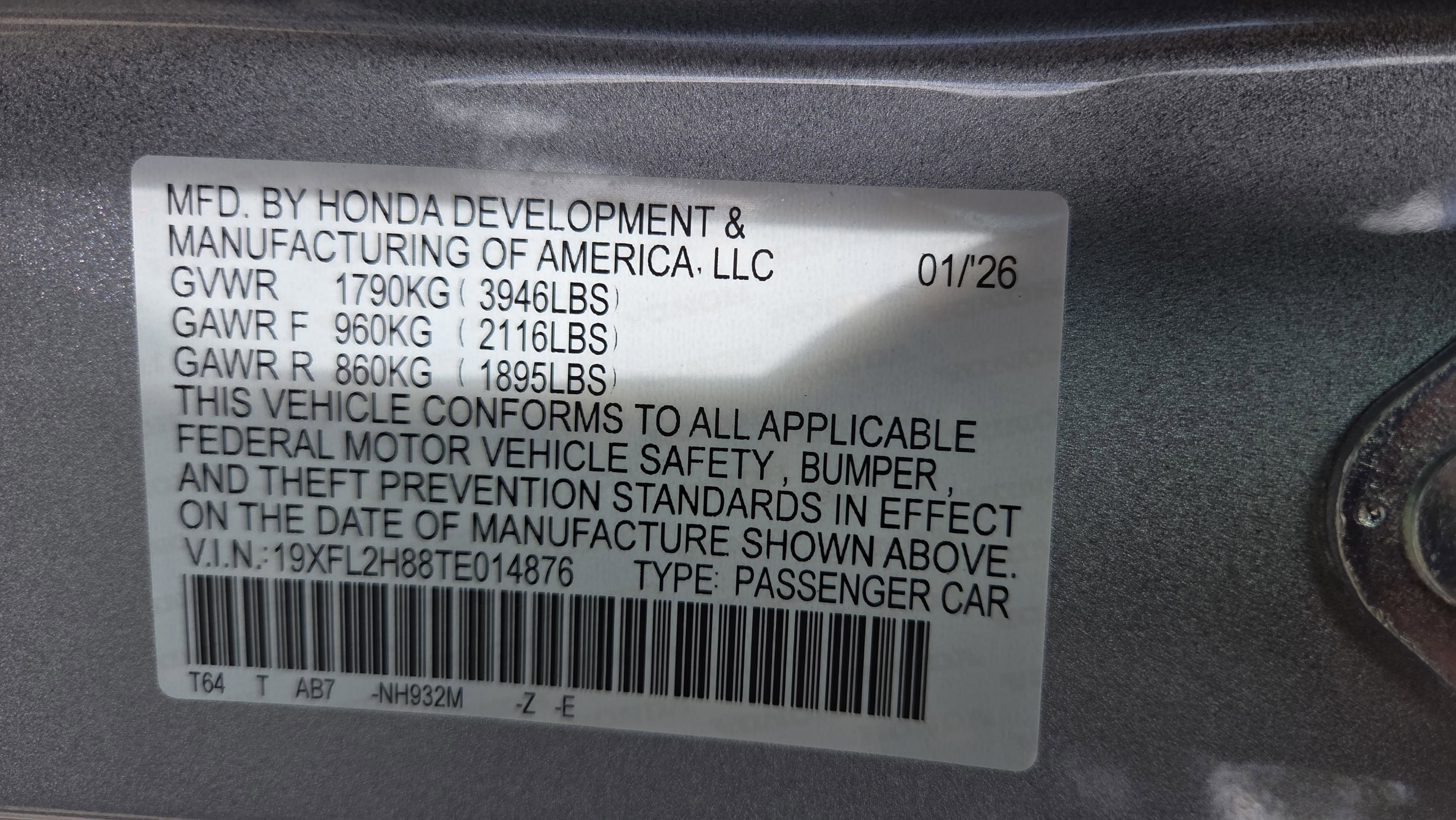 New 2026 Honda Civic Sport image 27