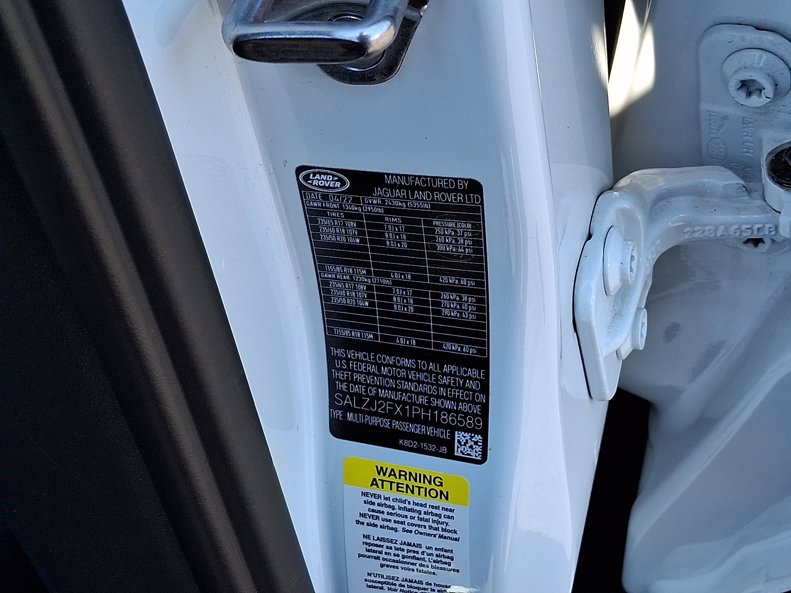 Certified 2023 Land Rover Range Rover Evoque S image 27