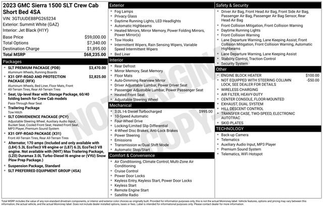 Used 2023 GMC Sierra 1500 SLT w/ SLT Premium Package image 3