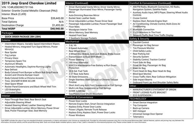 Used 2019 Jeep Grand Cherokee Limited image 4