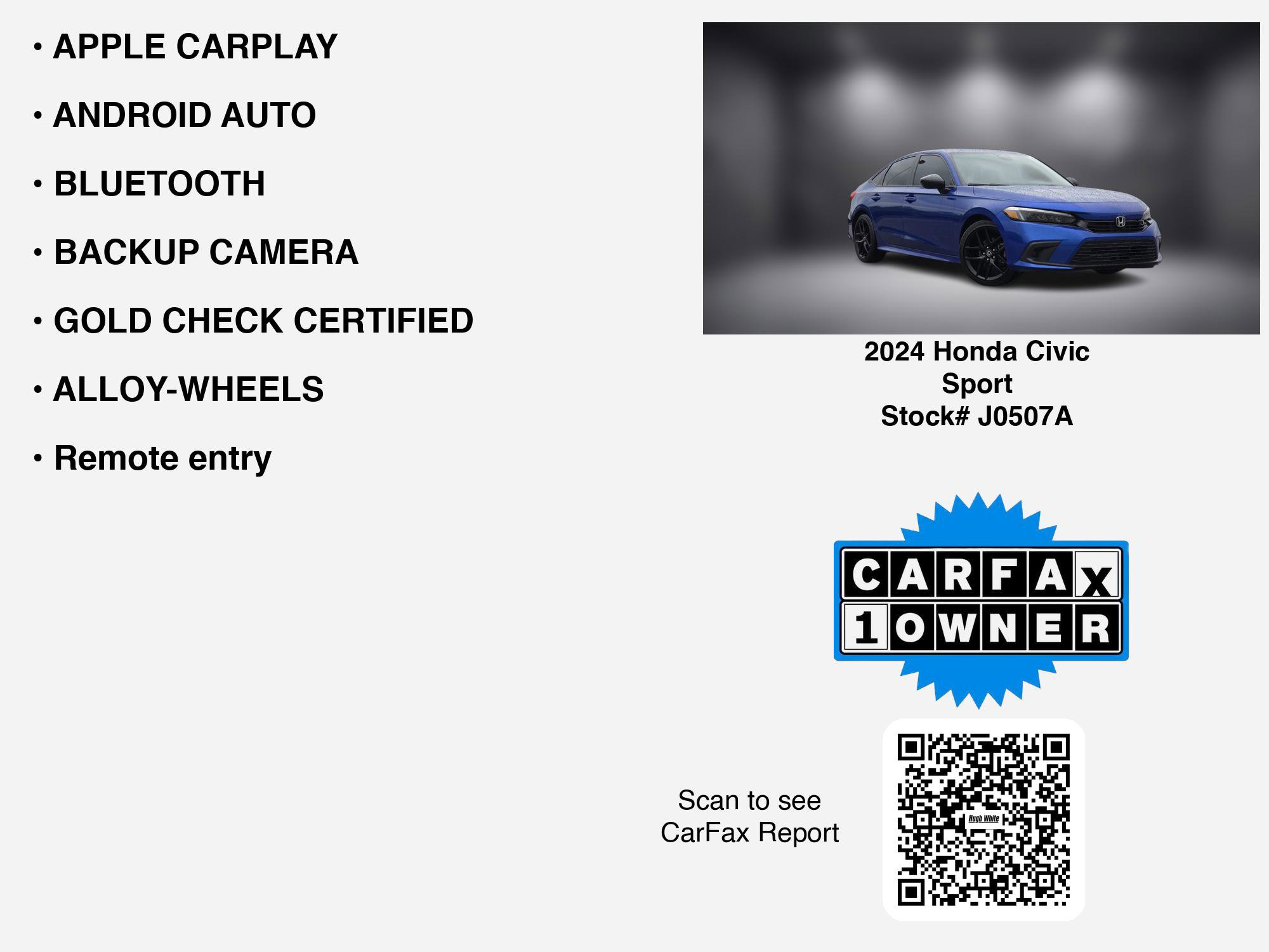 Used 2024 Honda Civic Sport image 7