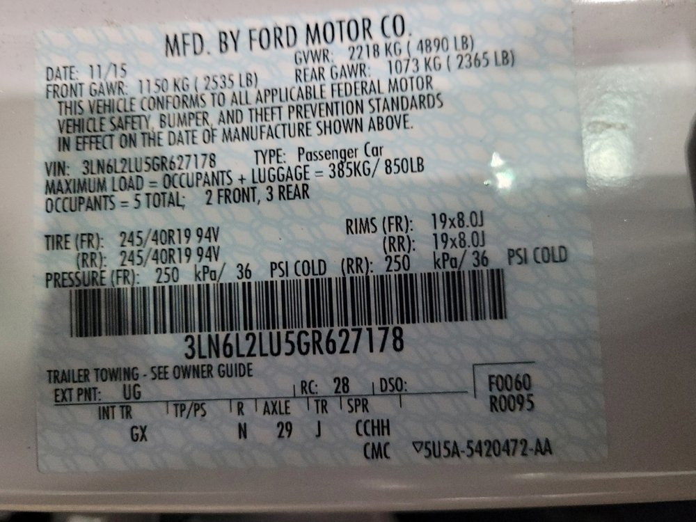 Used 2016 Lincoln MKZ Hybrid w/ Equipment Group 600A Reserve image 33