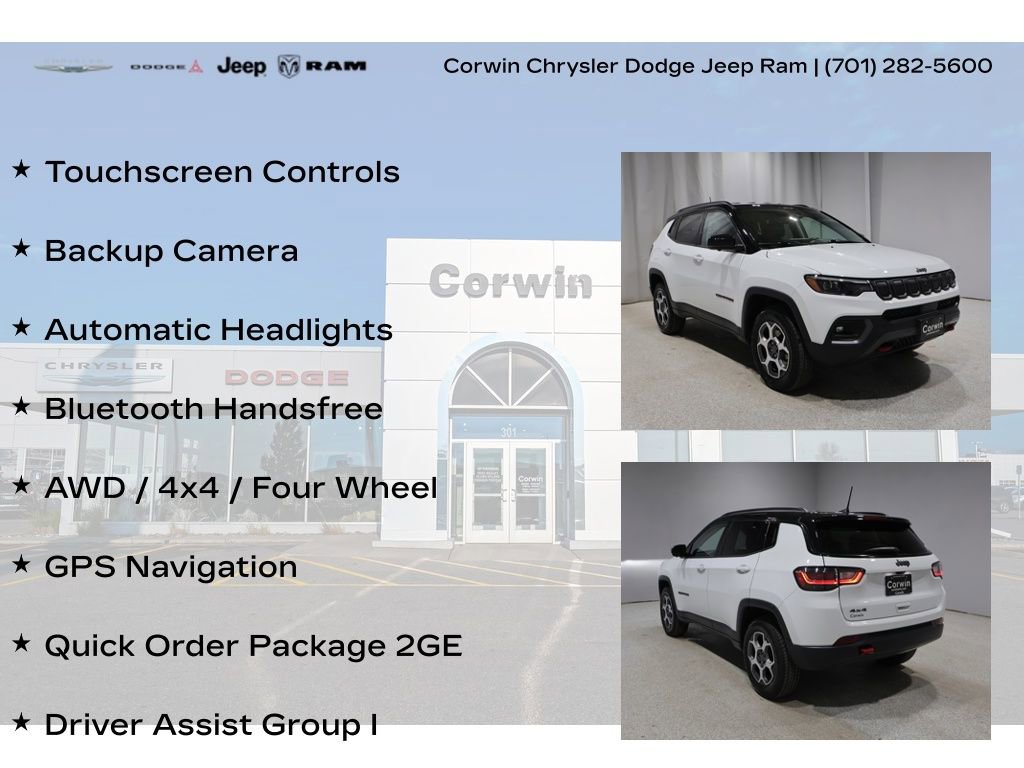 Used 2022 Jeep Compass Trailhawk w/ Trailhawk Elite Group AWD/4WD image 8