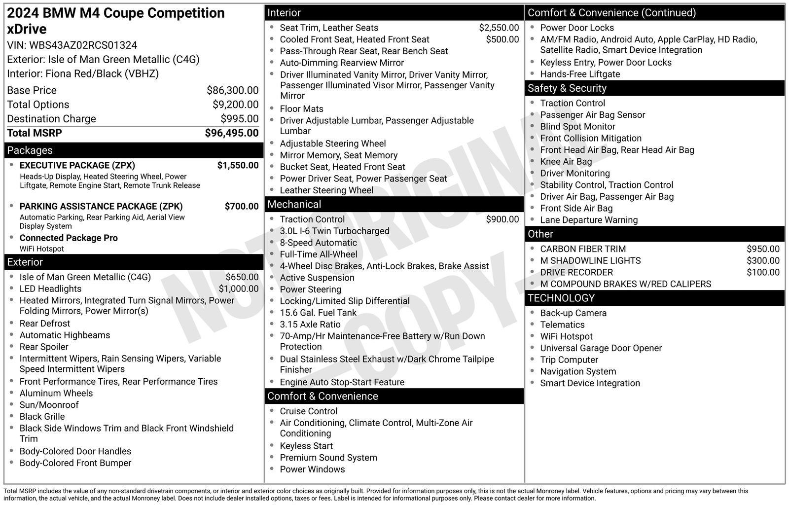 Used 2024 BMW M4 xDrive Competition w/ Executive Package image 40