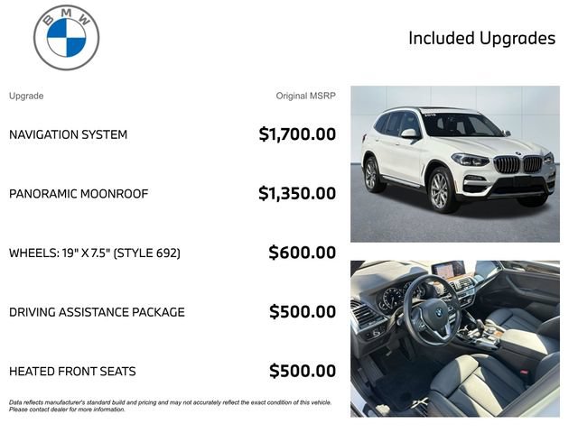Used 2019 BMW X3 xDrive30i w/ Driving Assistance Package AWD/4WD image 4
