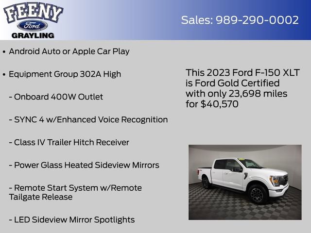Used 2023 Ford F150 XLT w/ Equipment Group 302A High image 9