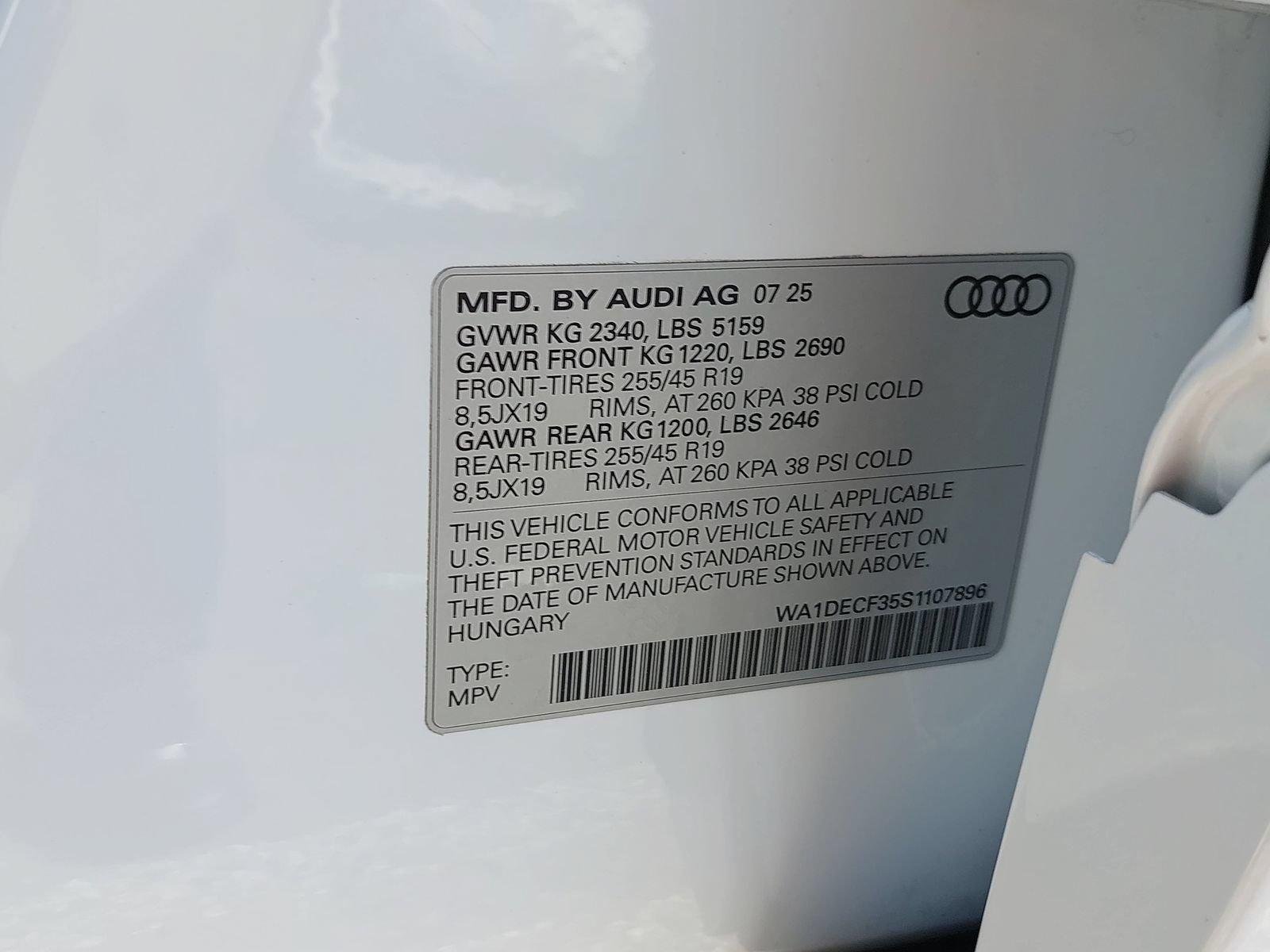 Certified 2025 Audi Q3 2.0T Premium w/ Convenience Package AWD/4WD image 41