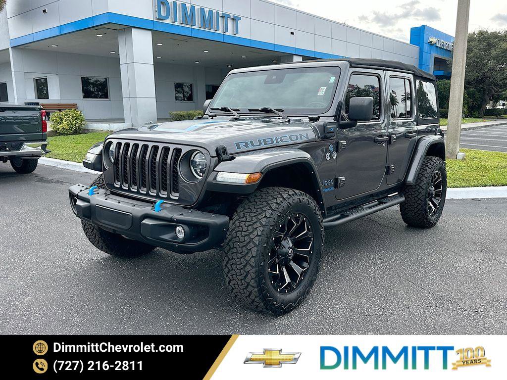 Used 2021 Jeep Wrangler Unlimited Rubicon 4xe w/ Steel Bumper Group video 1