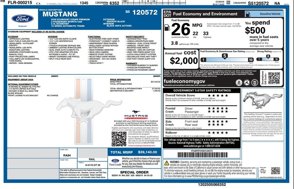 Used 2025 Ford Mustang Premium image 2