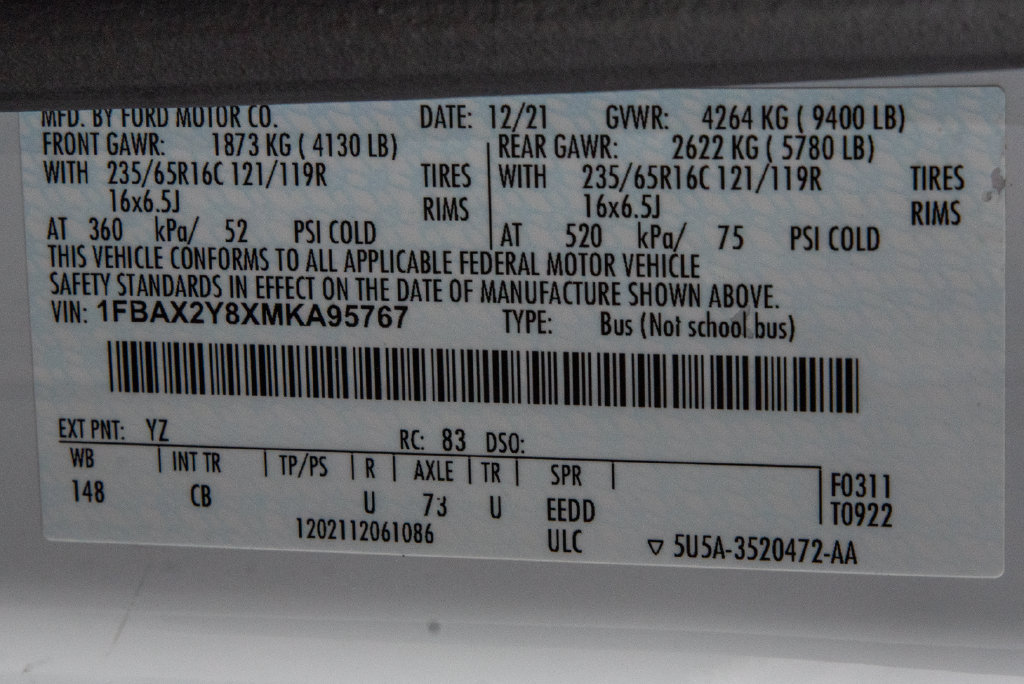 Used 2021 Ford Transit 350 XL RWD image 24