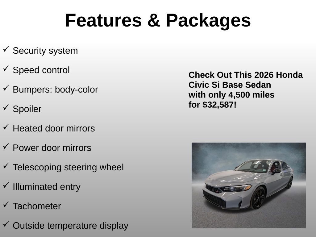 Certified 2026 Honda Civic Si image 20