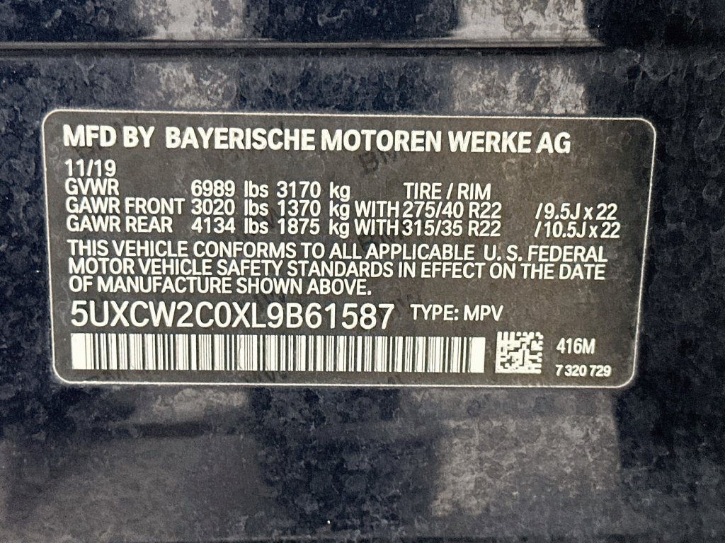 Used 2020 BMW X7 xDrive40i w/ M Sport Package AWD/4WD image 34