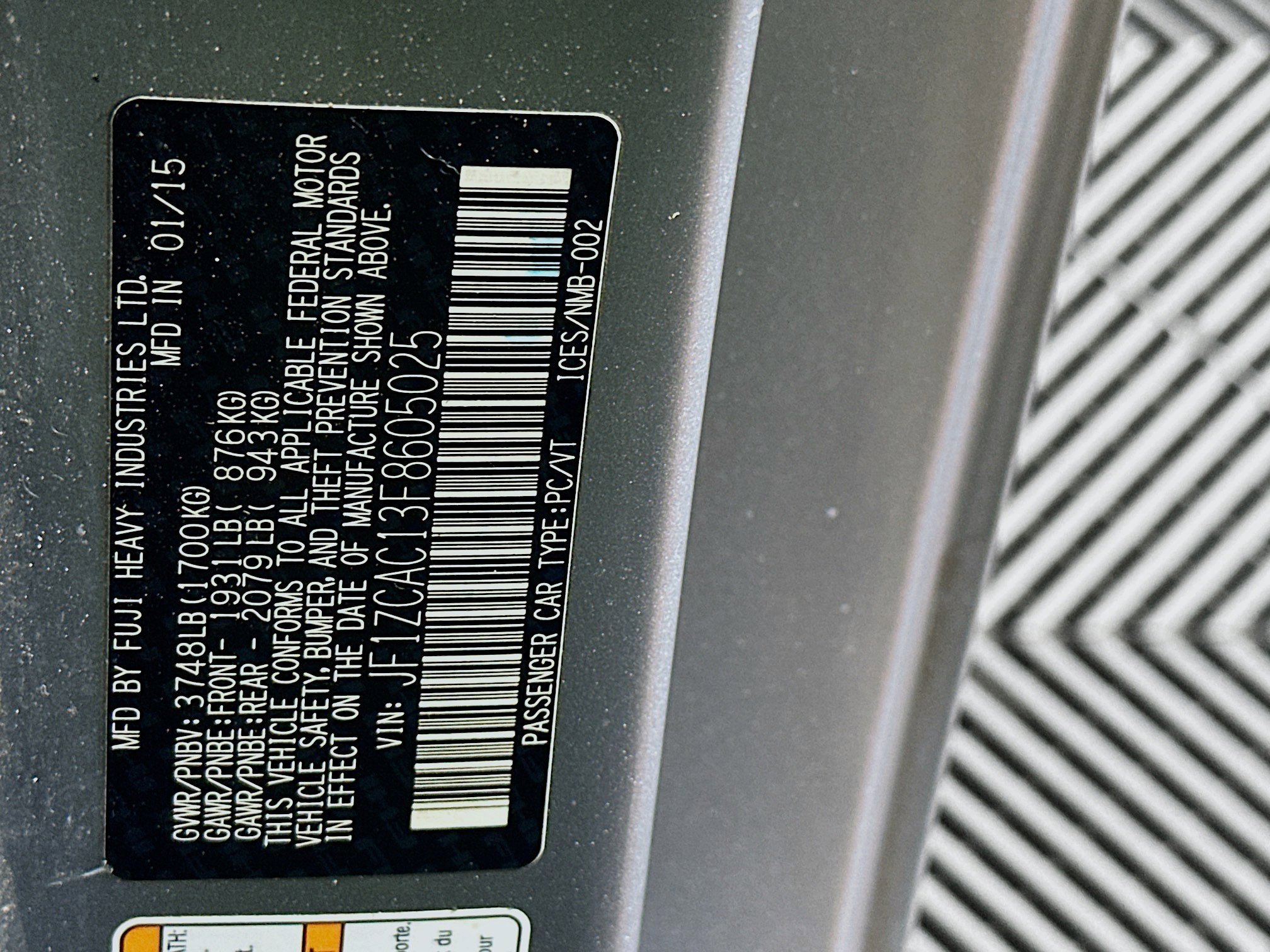 Used 2015 Subaru BRZ Limited w/ Popular Package #1B RWD image 12