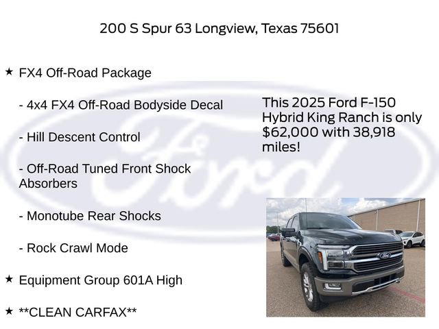 Used 2025 Ford F150 King Ranch w/ FX4 Off-Road Package image 5