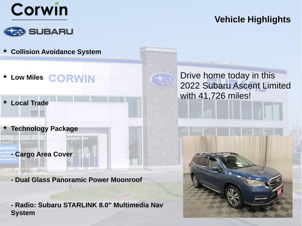 Used 2022 Subaru Ascent Limited w/ Technology Package AWD/4WD image 6