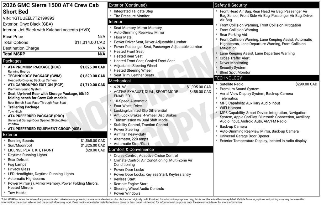 Used 2026 GMC Sierra 1500 AT4 w/ AT4 Premium Package AWD/4WD image 33