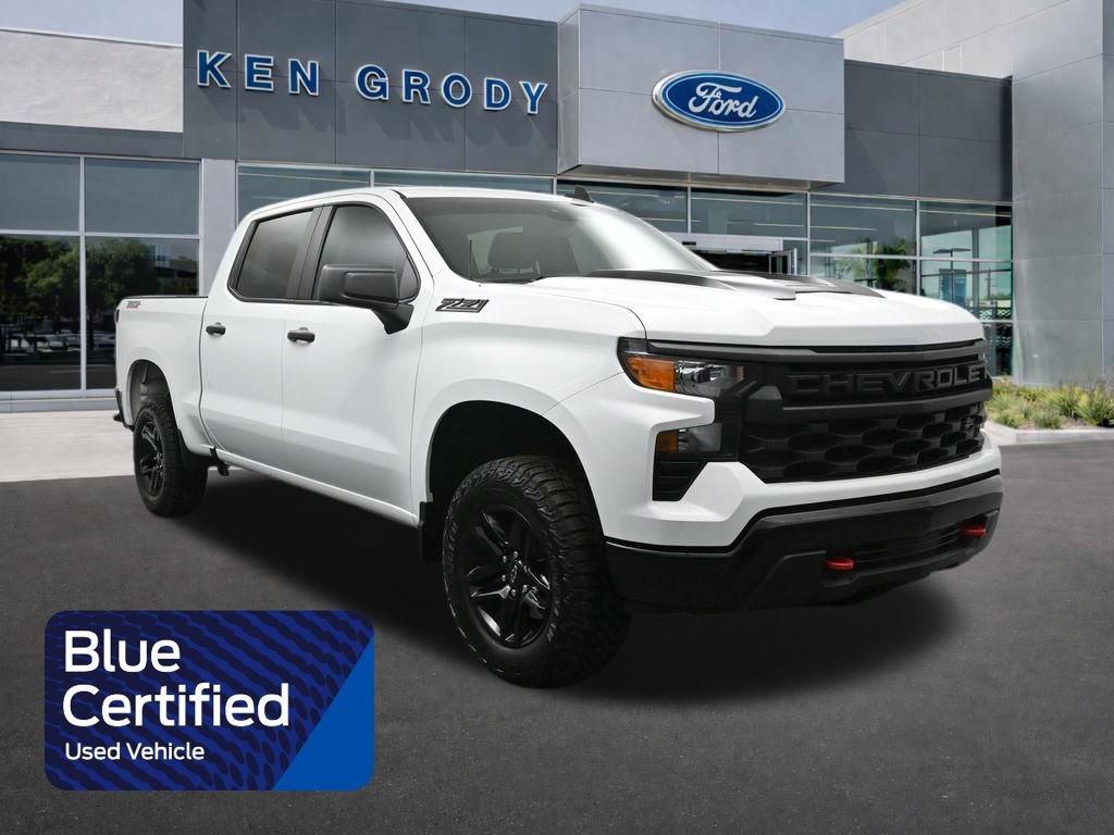 Used 2024 Chevrolet Silverado 1500 Custom Trail Boss w/ LPO, Dark Essentials Package image 1