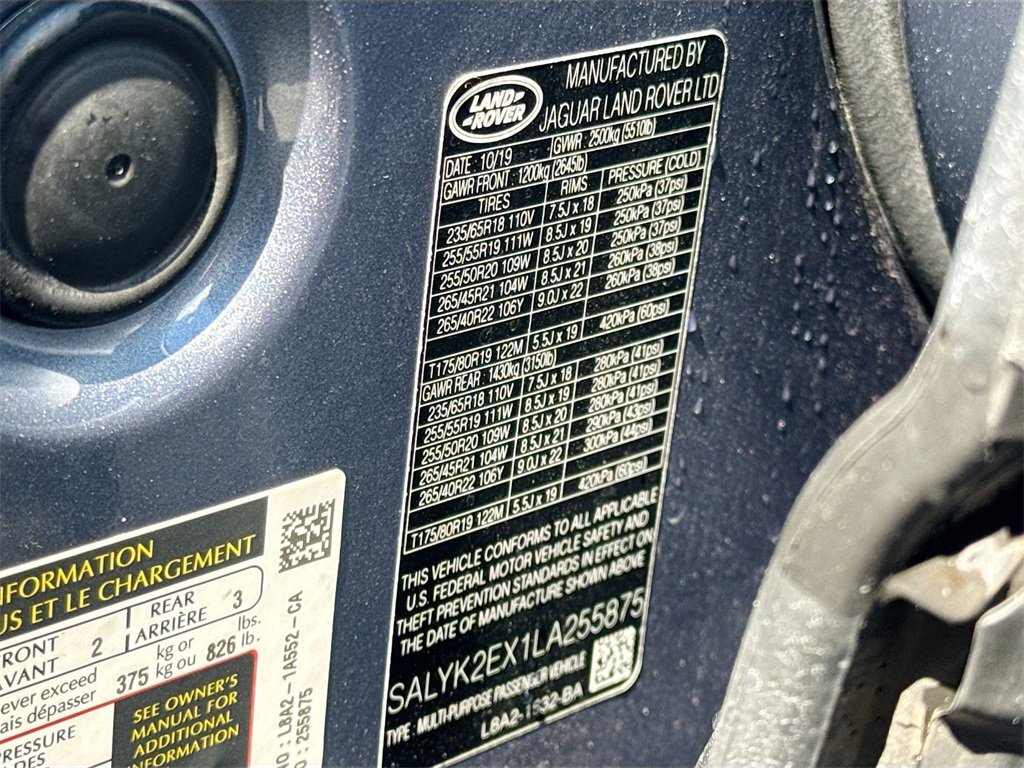 Used 2020 Land Rover Range Rover Velar R-Dynamic S image 34