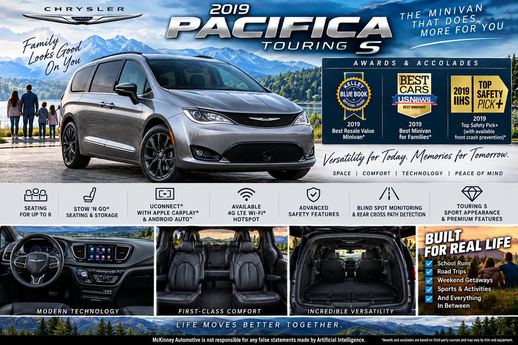 Used 2019 Chrysler Pacifica Touring-L Plus w/ S Appearance Package FWD image 2
