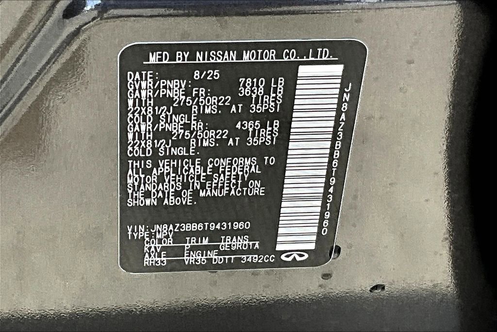 New 2026 INFINITI QX80 Luxe w/ Cargo Package image 13