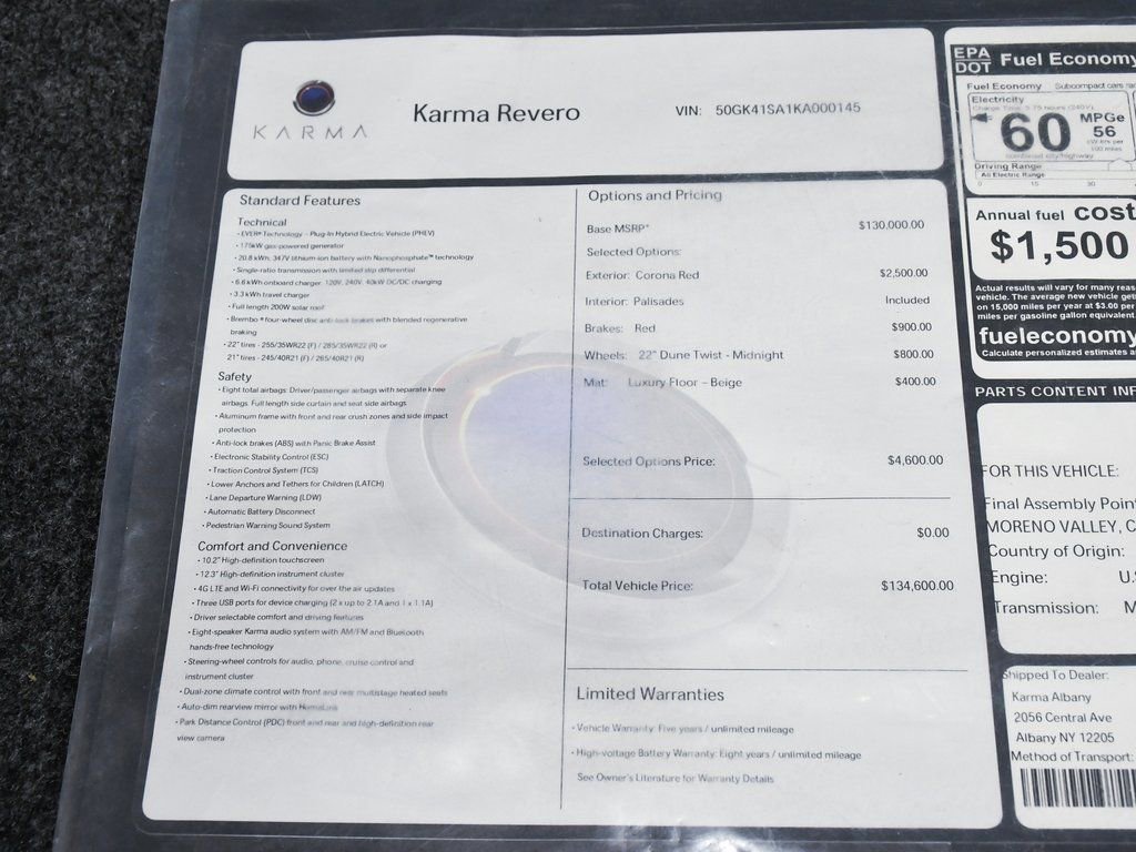 Used 2019 Karma Revero image 48