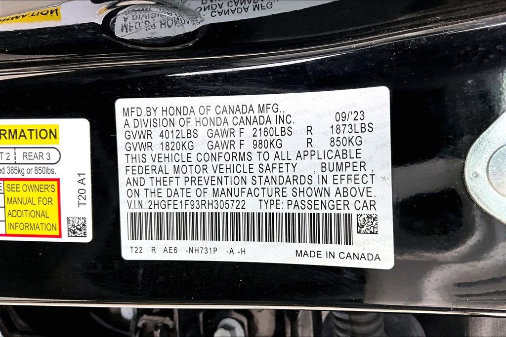 Used 2024 Honda Civic Touring image 18