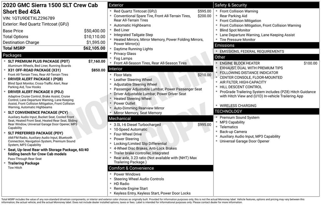 Used 2020 GMC Sierra 1500 SLT w/ SLT Premium Plus Package image 13