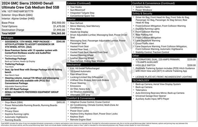 Used 2024 GMC Sierra 2500 Denali Ultimate AWD/4WD image 26