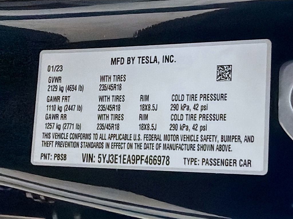 Used 2023 Tesla Model 3 Standard Range image 43