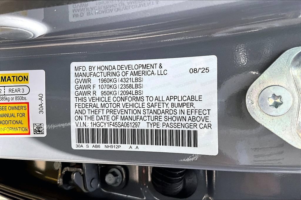Certified 2025 Honda Accord SE image 14