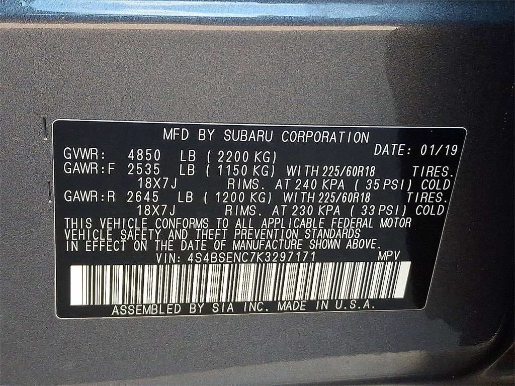 Used 2019 Subaru Outback 3.6R Limited image 28