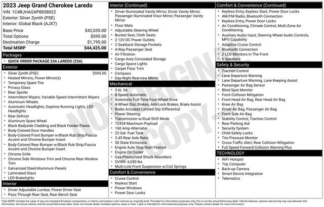 Used 2023 Jeep Grand Cherokee Laredo image 5