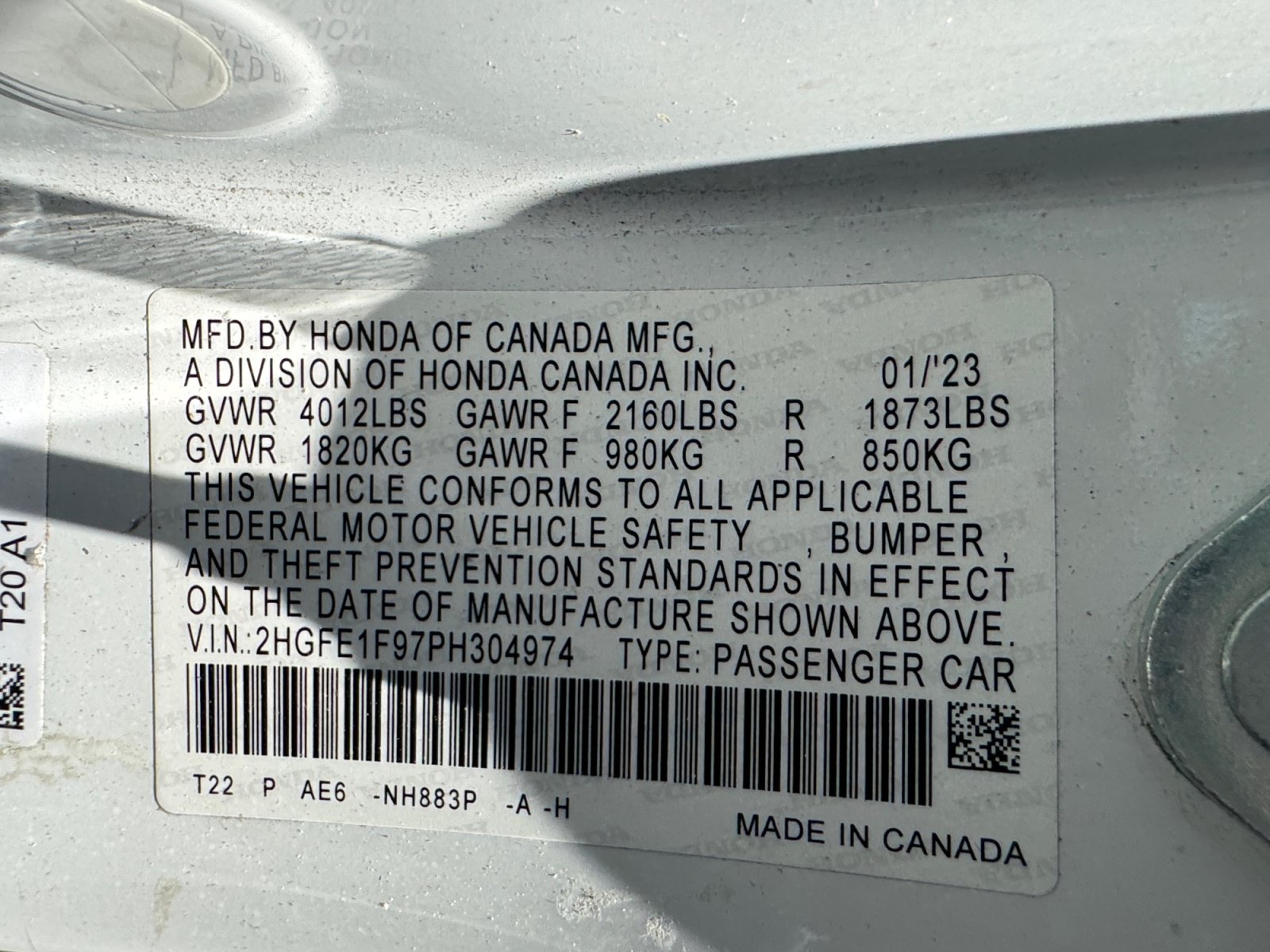 Used 2023 Honda Civic Touring image 18
