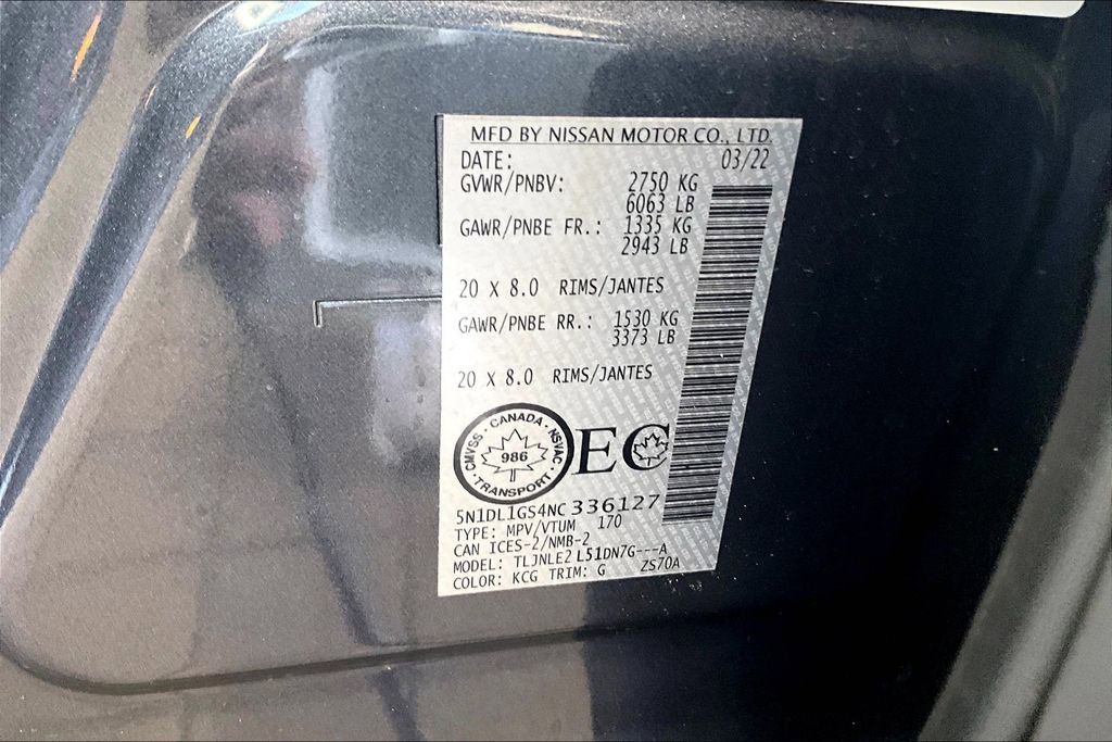 Used 2022 INFINITI QX60 Sensory image 41