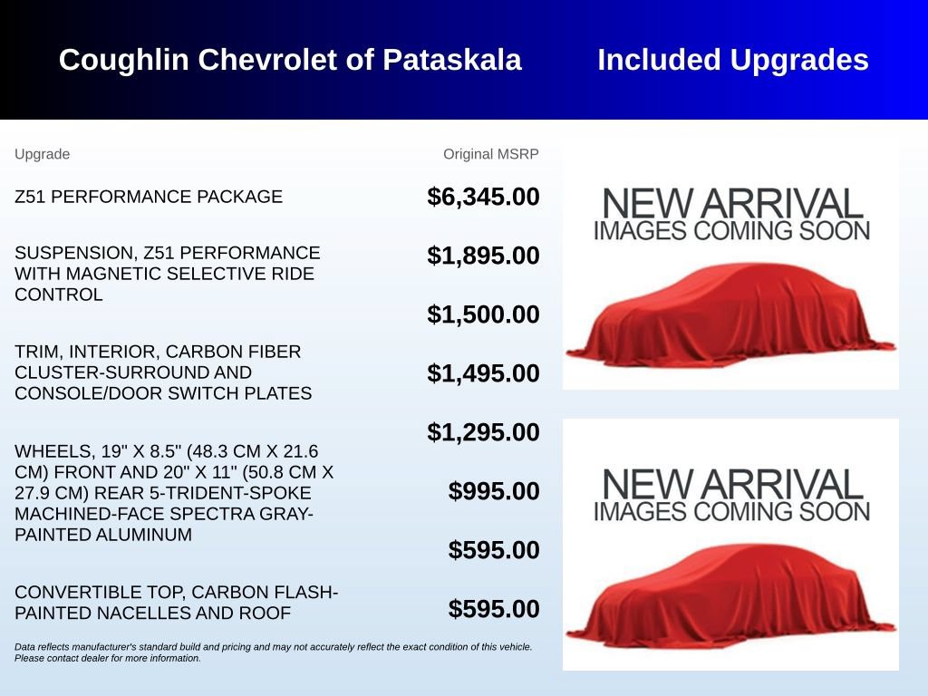 Used 2022 Chevrolet Corvette Stingray Premium Conv w/ Z51 Performance Package RWD image 2