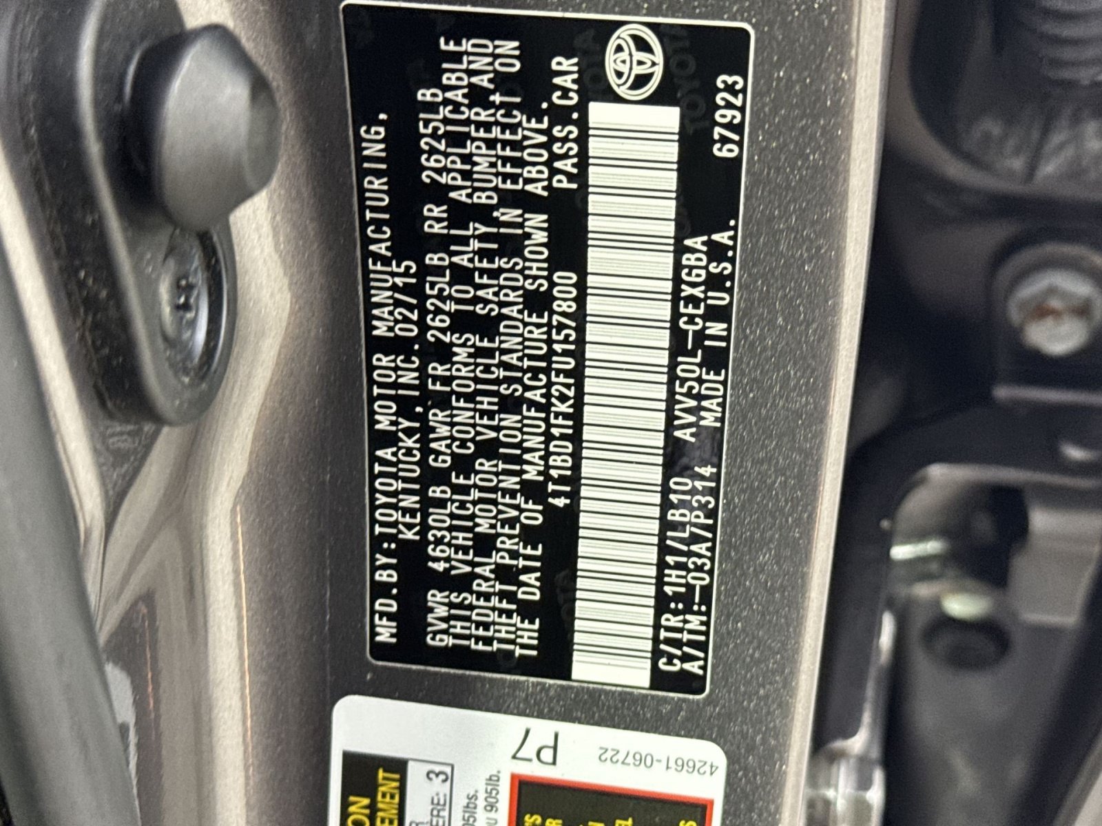 Used 2015 Toyota Camry XLE w/ Moonroof Package FWD image 41