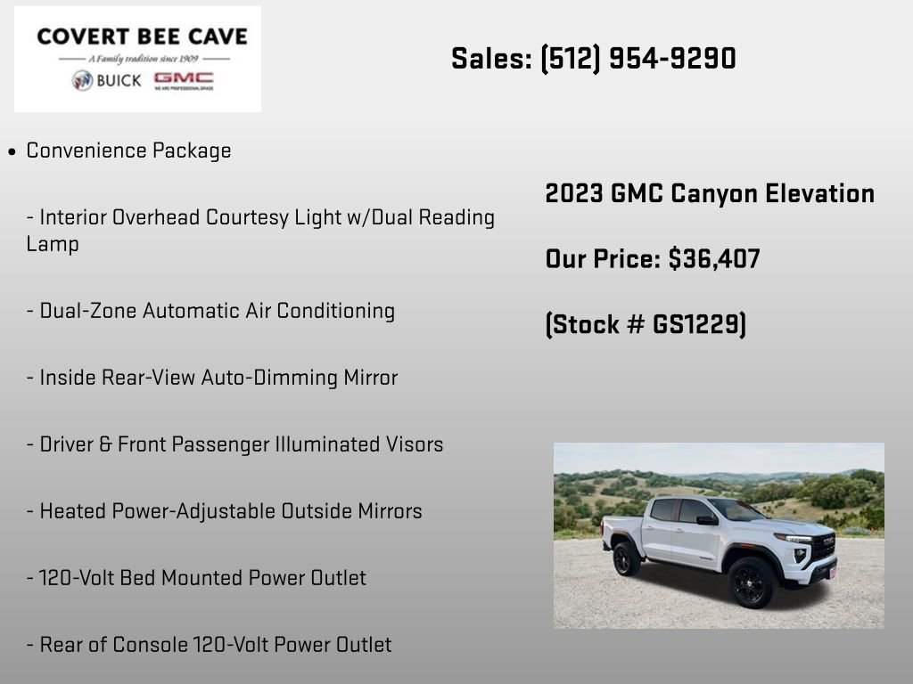 Certified 2023 GMC Canyon Elevation w/ Convenience Package AWD/4WD image 12