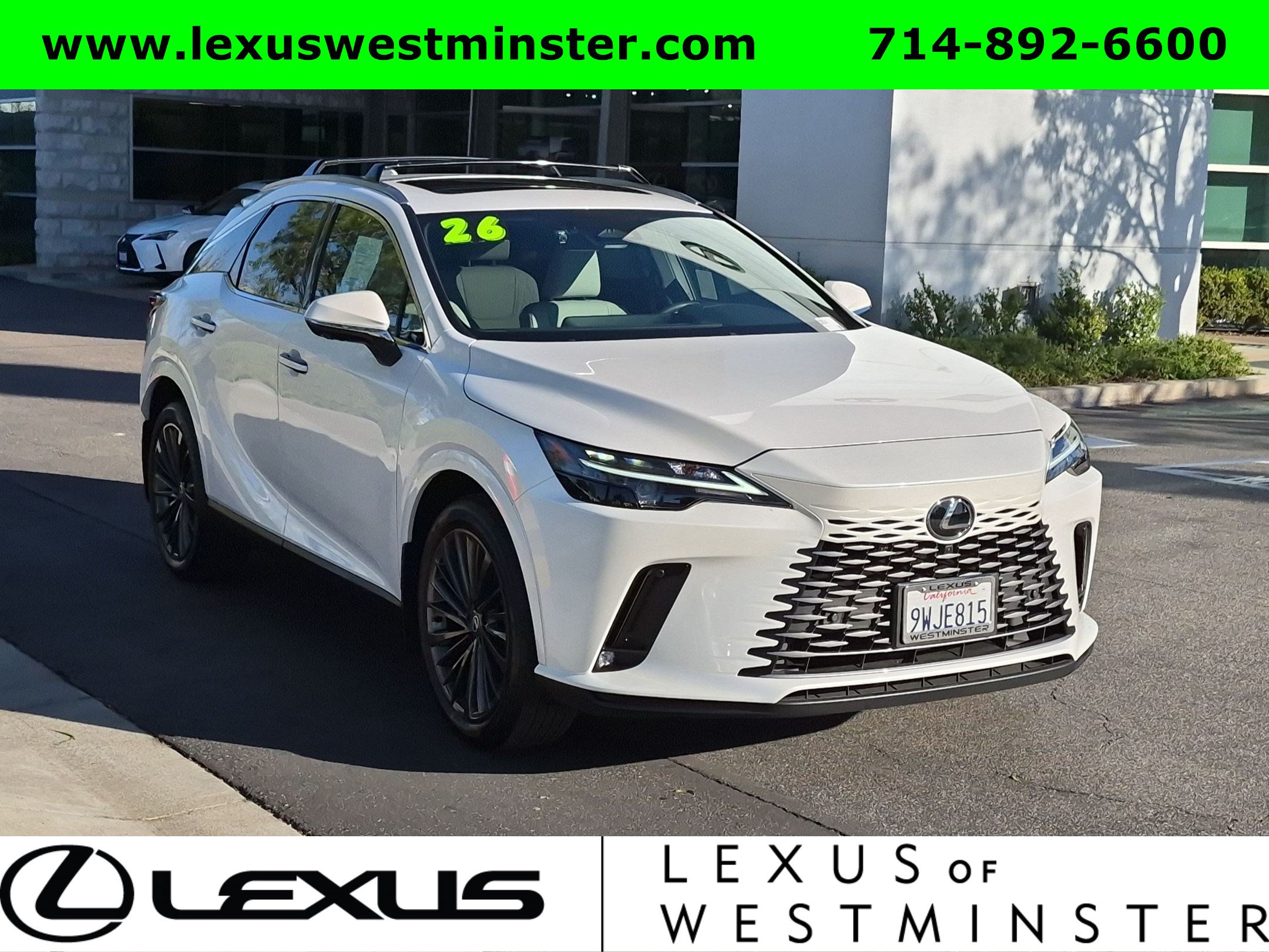 Certified 2026 Lexus RX 350h w/ Convenience Package AWD/4WD image 3