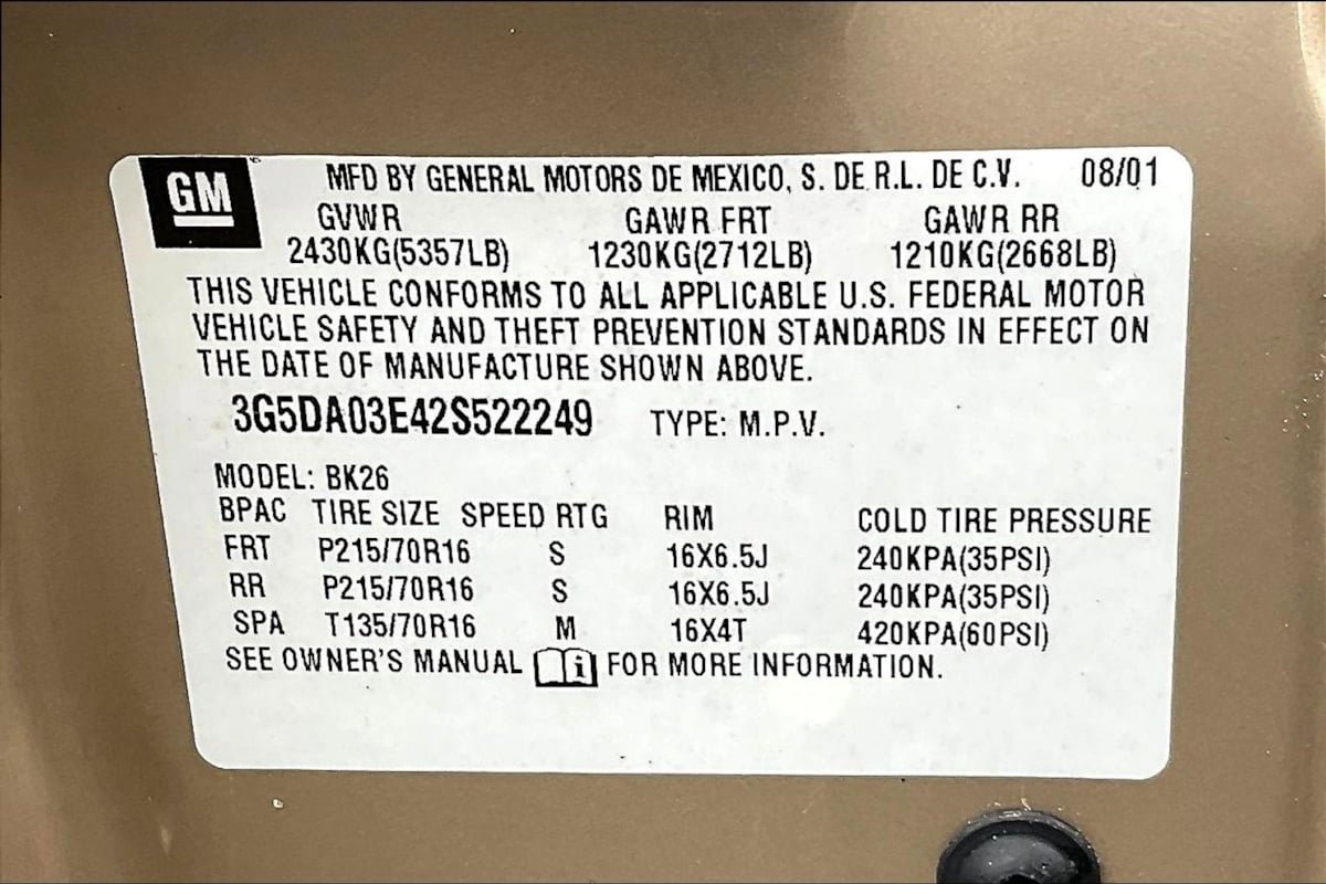 Used 2002 Buick Rendezvous CX w/ Versatility Pkg image 17