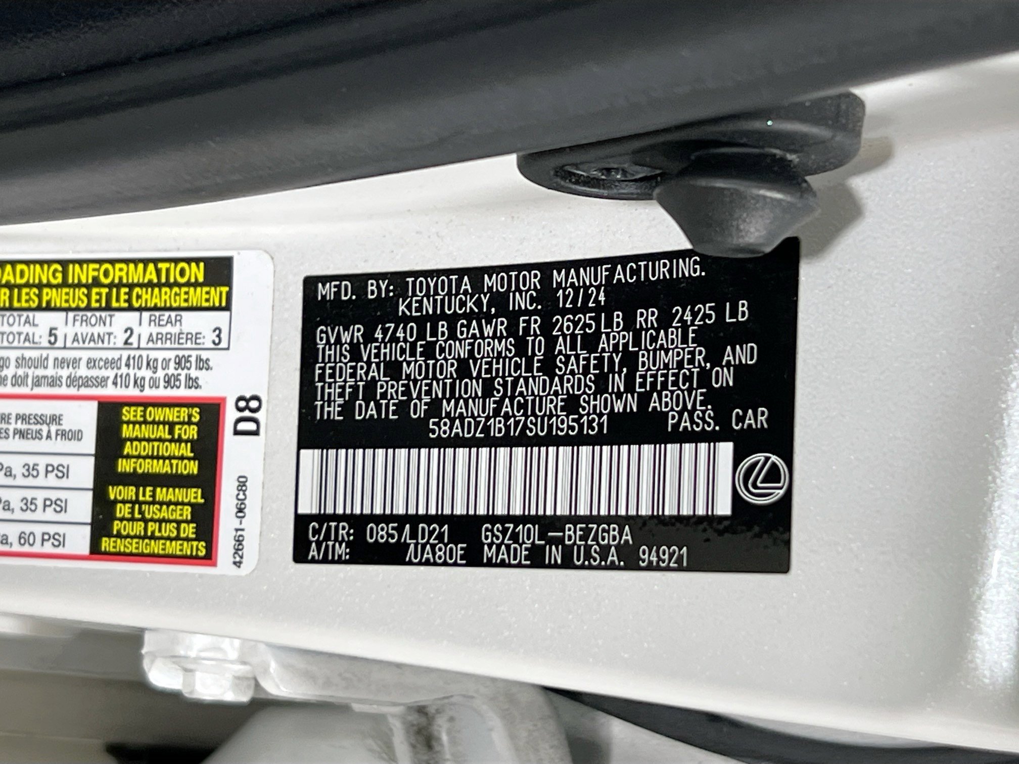 Used 2025 Lexus ES 350 w/ Premium Package FWD image 31
