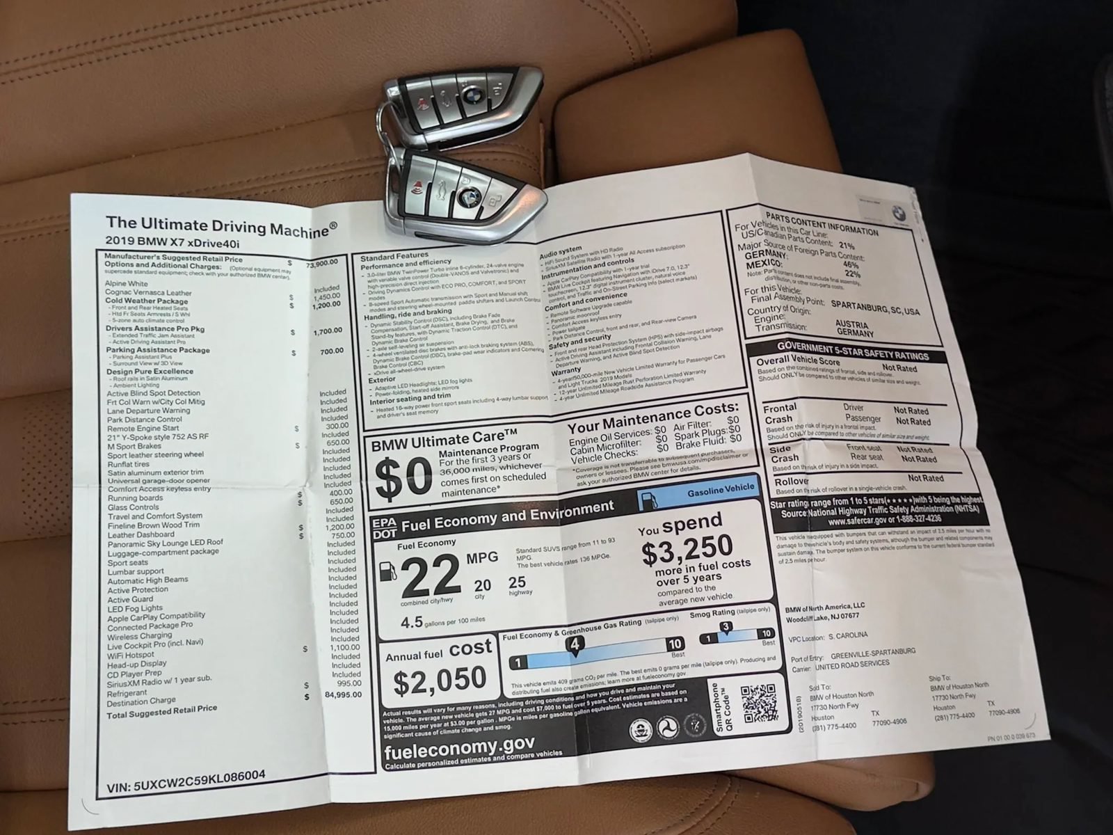 Used 2019 BMW X7 xDrive40i AWD/4WD image 3