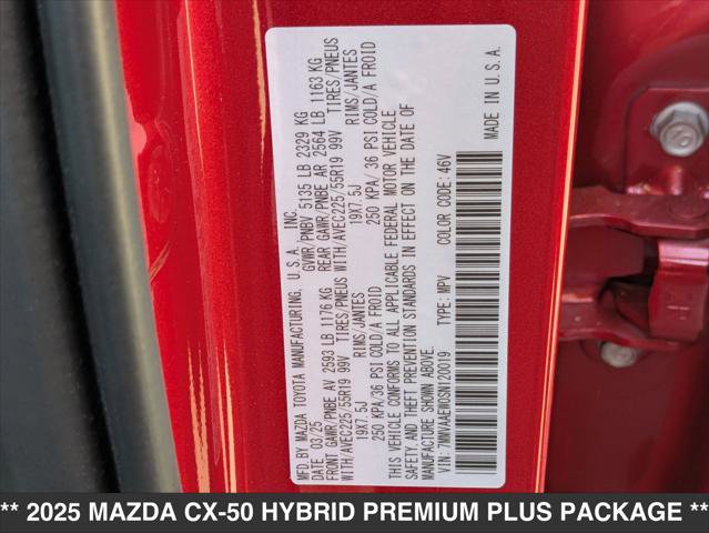 New 2025 MAZDA CX-50 2.5 Hybrid w/ Weather Package image 15