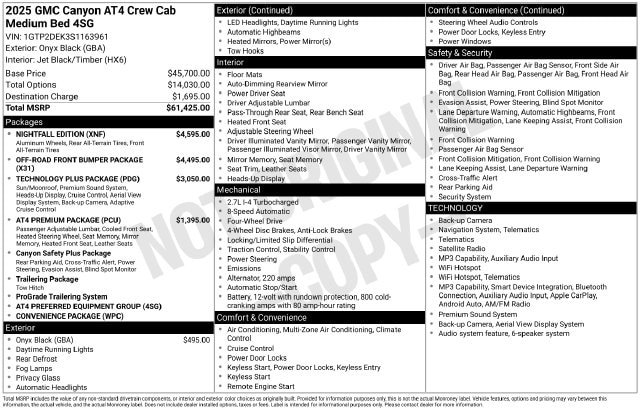 Used 2025 GMC Canyon AT4 w/ Nightfall Edition AWD/4WD image 36