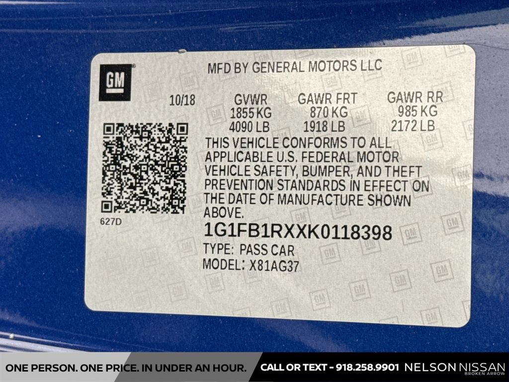 Used 2019 Chevrolet Camaro LT RWD image 29