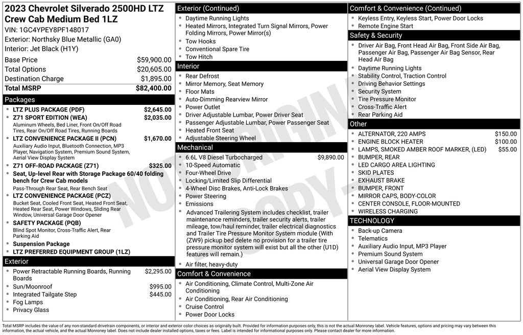 Used 2023 Chevrolet Silverado 2500 LTZ w/ LTZ Plus Package image 38