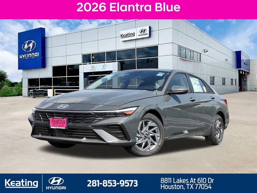 New 2026 Hyundai Elantra Blue