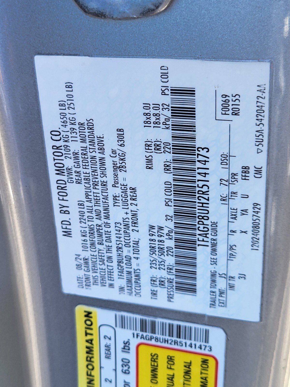 Used 2024 Ford Mustang Premium image 32