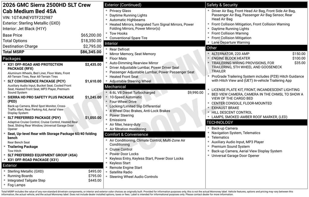 New 2026 GMC Sierra 2500 SLT image 6