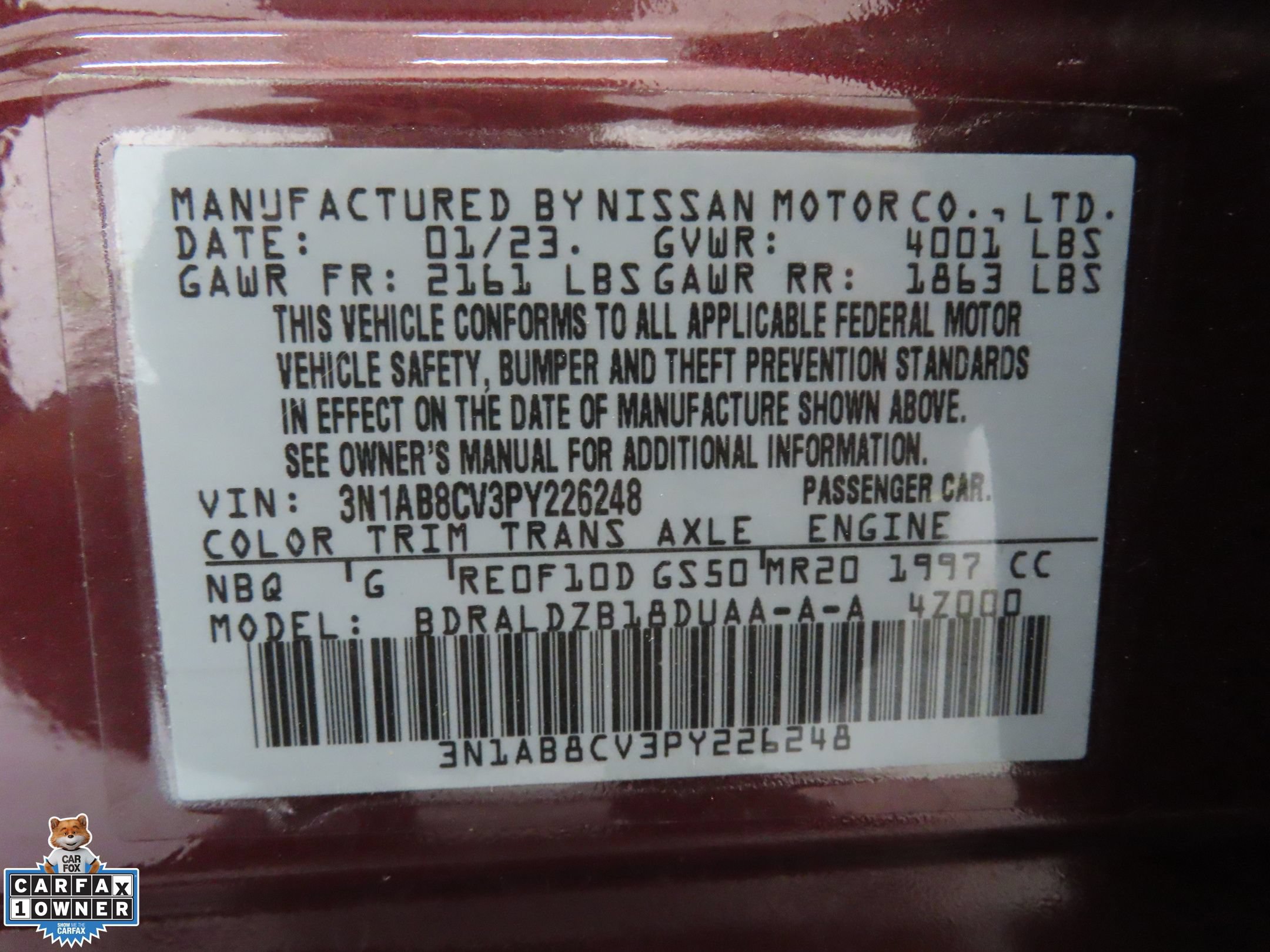 Used 2023 Nissan Sentra SV w/ All-Weather Package FWD image 28